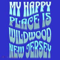 My Happy Place Is Wildwood New Jersey Ocean Beach Vacation Gift Kids Hoodie thumb 5