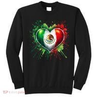Mexico Heart Patriotic Mexico Flag Mexican Sweatshirt thumb 0