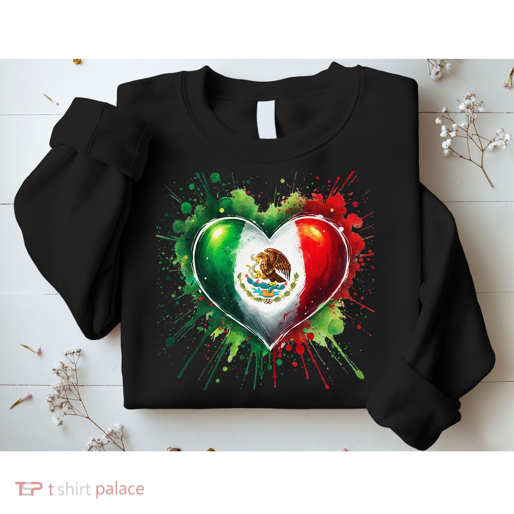 Mexico Heart Patriotic Mexico Flag Mexican Sweatshirt