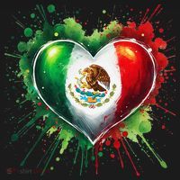 Mexico Heart Patriotic Mexico Flag Mexican Baby Bodysuit thumb 2
