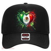 Mexico Heart Patriotic Mexico Flag Mexican Hat thumb 0