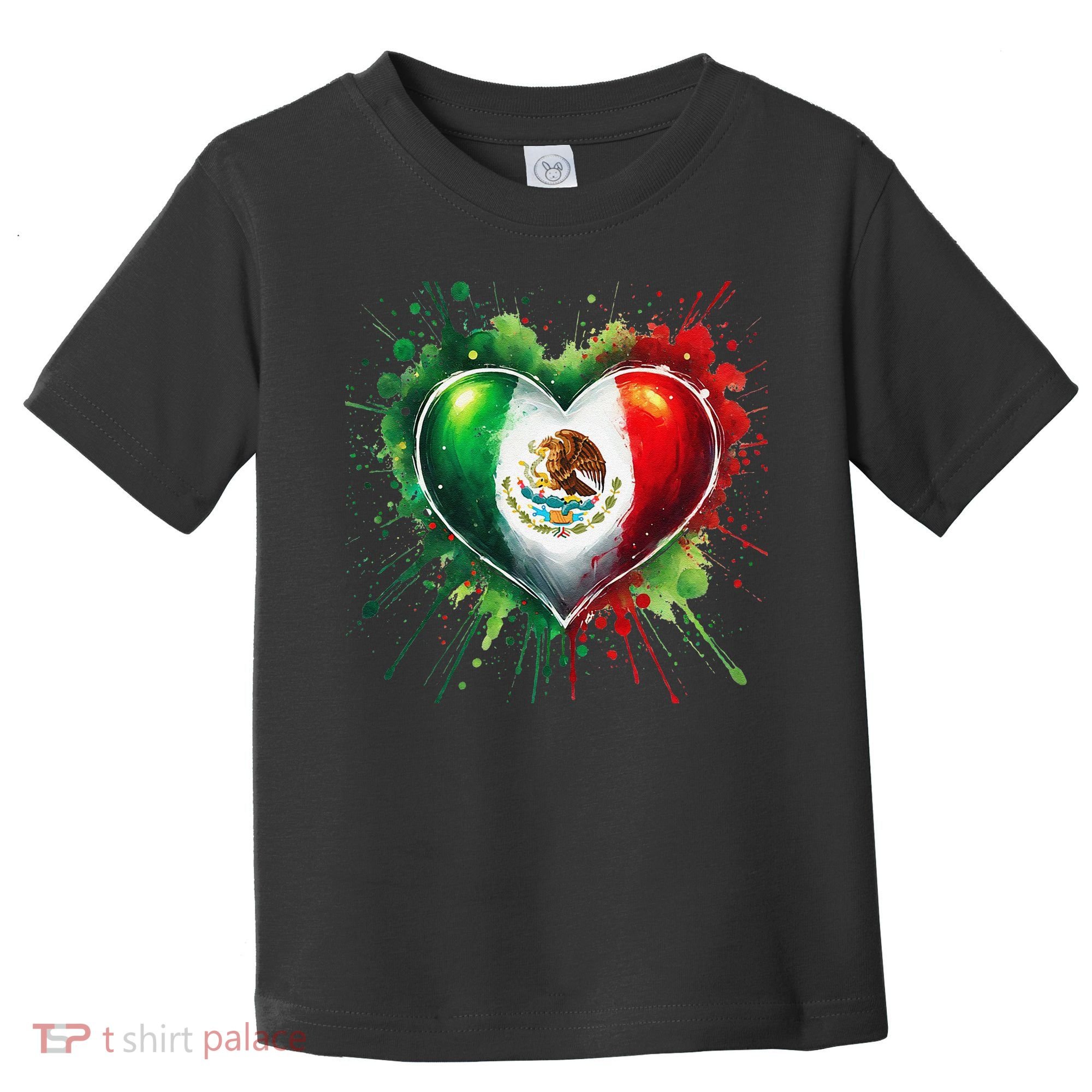 Mexico Heart Patriotic Mexico Flag Mexican Toddler T-Shirt
