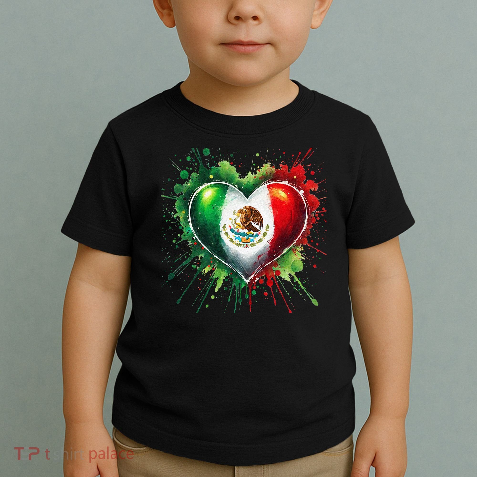 Mexico Heart Patriotic Mexico Flag Mexican Toddler T-Shirt