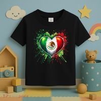 Mexico Heart Patriotic Mexico Flag Mexican Toddler T-Shirt thumb 3