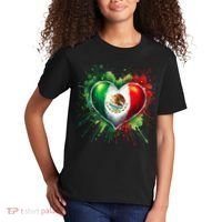 Mexico Heart Patriotic Mexico Flag Mexican Kids T-Shirt thumb 2