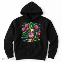 Medusa Hippie Psychedelic Snakes Greek Mythology Hoodie thumb 0