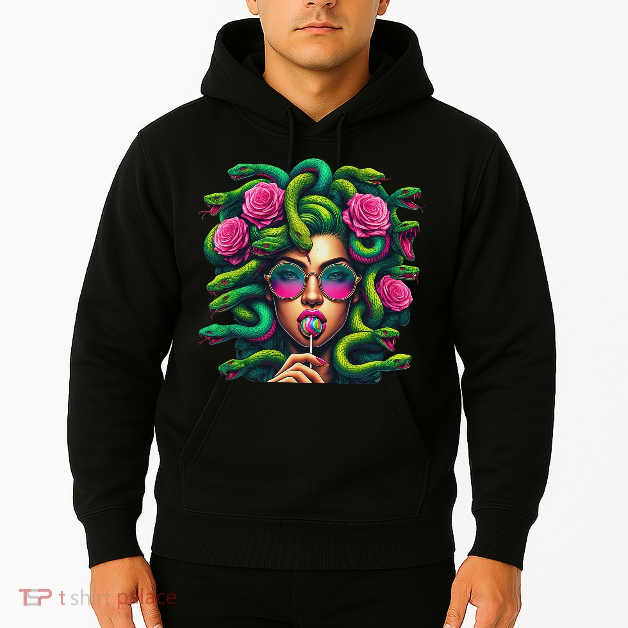 Medusa Hippie Psychedelic Snakes Greek Mythology Hoodie