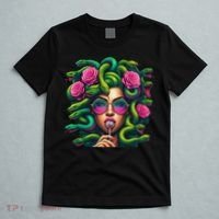 Medusa Hippie Psychedelic Snakes Greek Mythology T-Shirt thumb 5