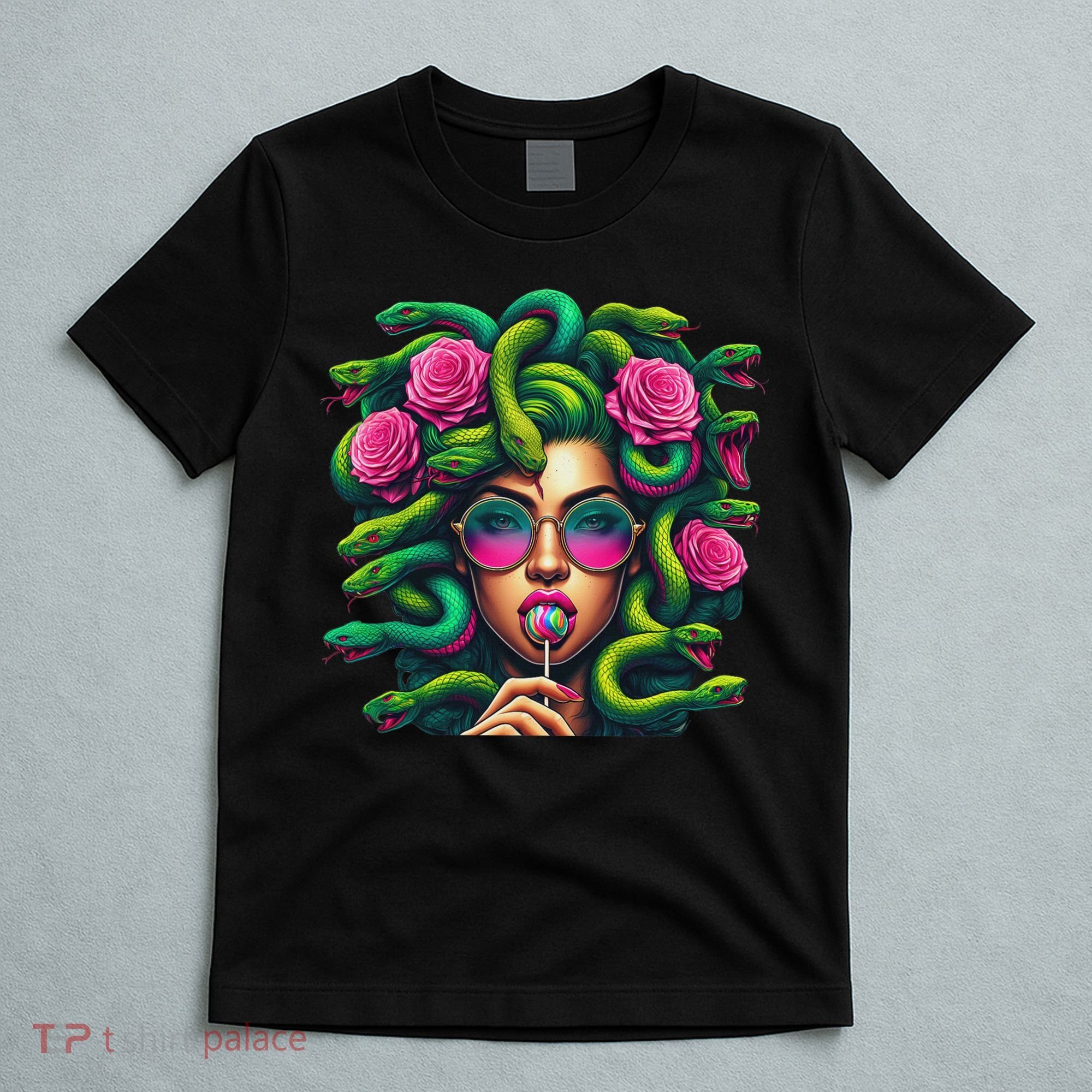 Medusa Hippie Psychedelic Snakes Greek Mythology T-Shirt