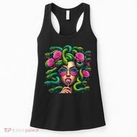 Medusa Hippie Psychedelic Snakes Greek Mythology Women's Tank Top thumb 0