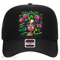 Medusa Hippie Psychedelic Snakes Greek Mythology Hat thumb 0