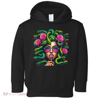 Medusa Hippie Psychedelic Snakes Greek Mythology Toddler Hoodie