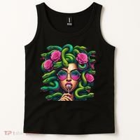 Medusa Hippie Psychedelic Snakes Greek Mythology Tank Top thumb 2