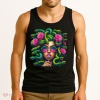 Medusa Hippie Psychedelic Snakes Greek Mythology Tank Top thumb 3