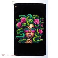 Medusa Hippie Psychedelic Snakes Greek Mythology Golf Towel thumb 0