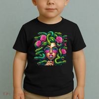 Medusa Hippie Psychedelic Snakes Greek Mythology Toddler T-Shirt thumb 2