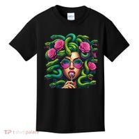 Medusa Hippie Psychedelic Snakes Greek Mythology Kids T-Shirt thumb 0