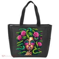 Medusa Hippie Psychedelic Snakes Greek Mythology Tote Bag thumb 0