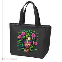 Medusa Hippie Psychedelic Snakes Greek Mythology Tote Bag thumb 3