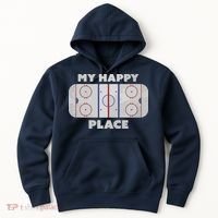 My Happy Place | Hockey, Figure & Speed Skating Rink Hoodie thumb 0