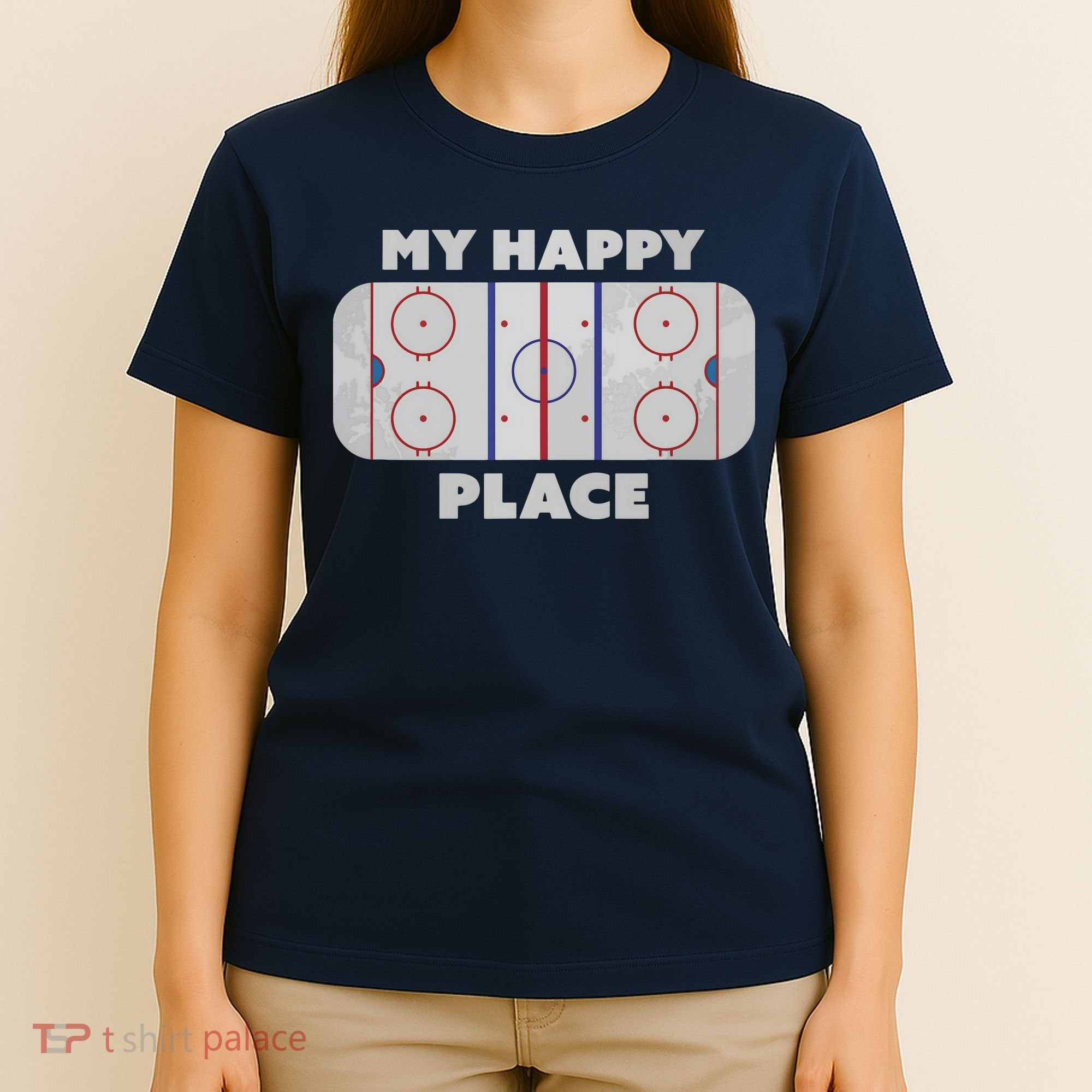 My Happy Place | Hockey, Figure & Speed Skating Rink T-Shirt