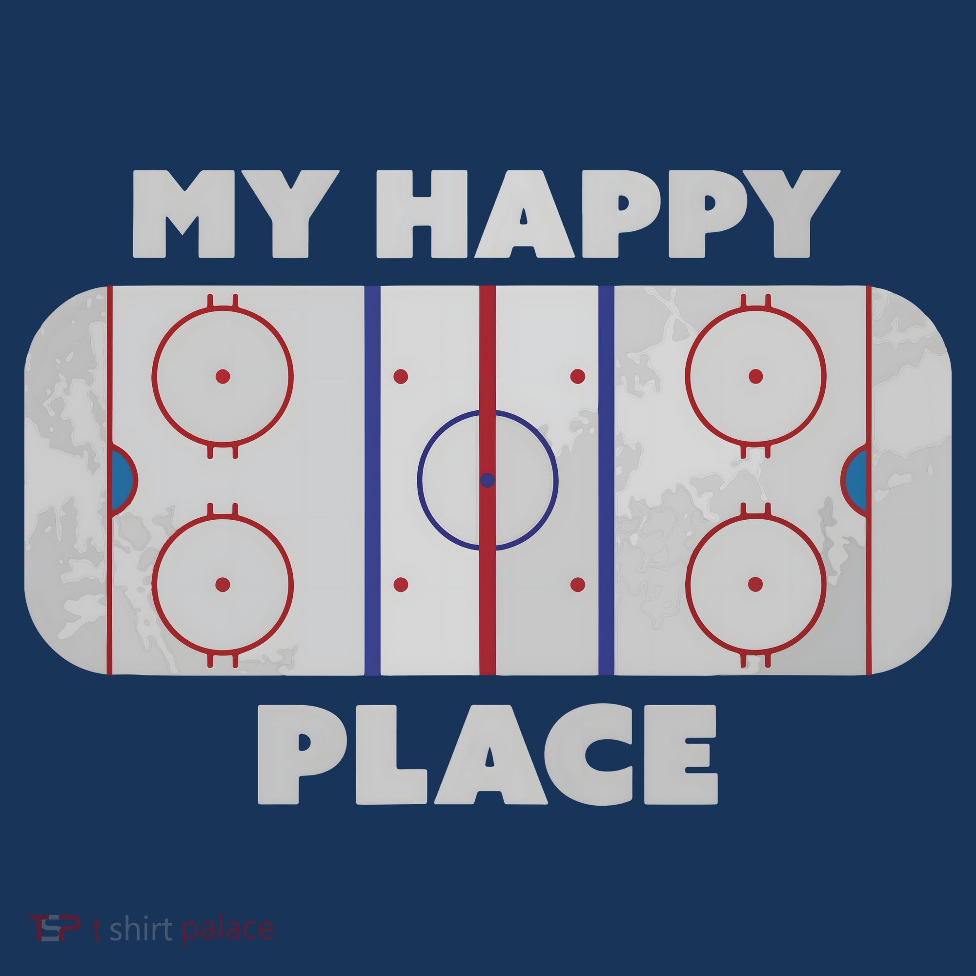 My Happy Place | Hockey, Figure & Speed Skating Rink T-Shirt