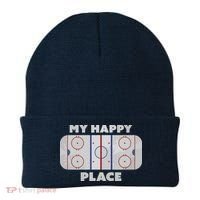 My Happy Place | Hockey, Figure & Speed Skating Rink Beanie thumb 0