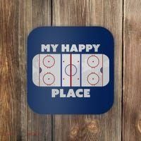 My Happy Place | Hockey, Figure & Speed Skating Rink Coaster thumb 0
