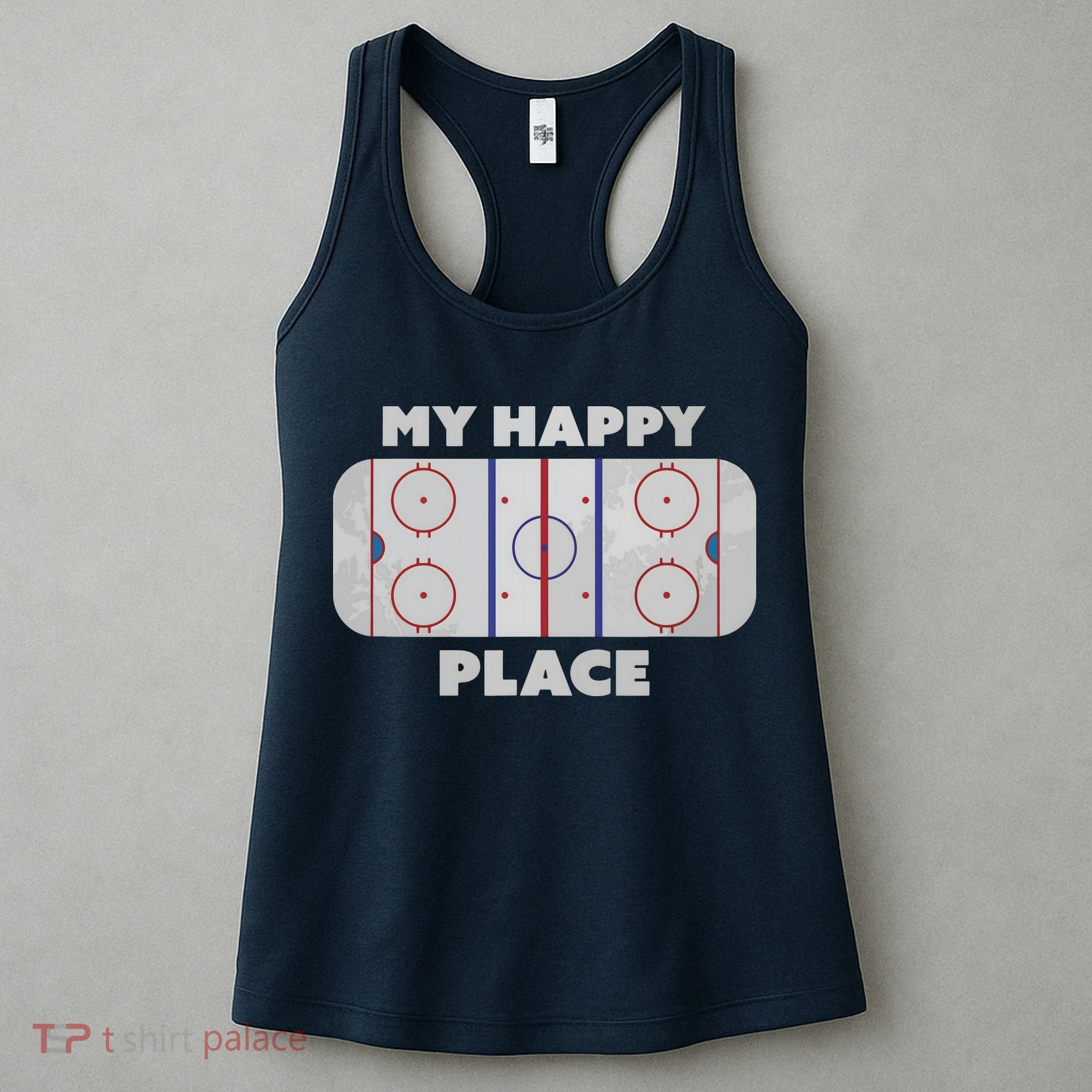 My Happy Place | Hockey, Figure & Speed Skating Rink Women's Tank Top