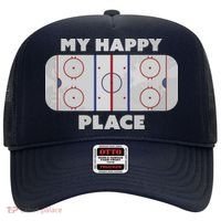 My Happy Place | Hockey, Figure & Speed Skating Rink Hat thumb 0