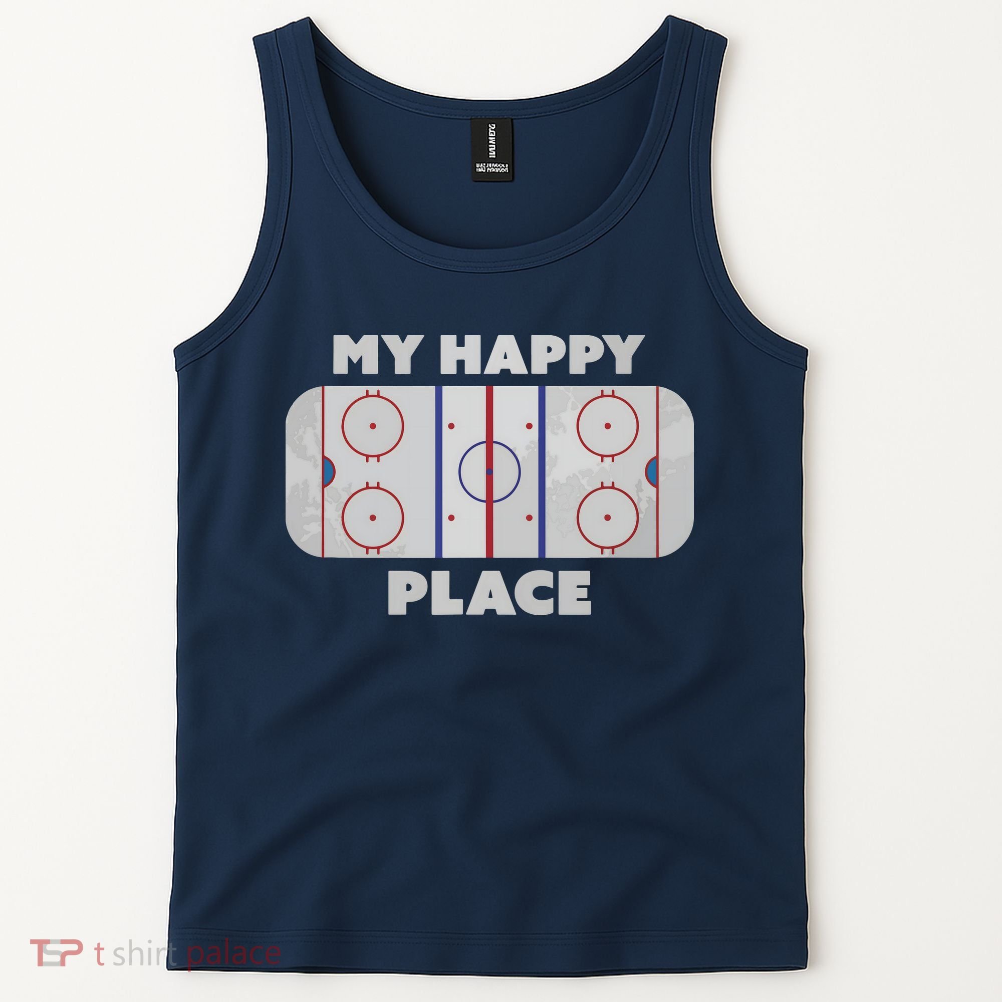 My Happy Place | Hockey, Figure & Speed Skating Rink Tank Top