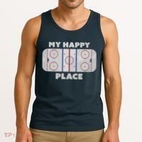 My Happy Place | Hockey, Figure & Speed Skating Rink Tank Top thumb 3