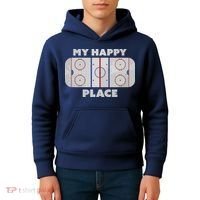 My Happy Place | Hockey, Figure & Speed Skating Rink Kids Hoodie thumb 4