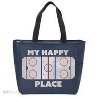 My Happy Place | Hockey, Figure & Speed Skating Rink Tote Bag thumb 0