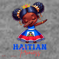 Melanin Haitian Princess Haiti Flag Black Toddler Hoodie thumb 2