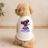 Melanin Haitian Princess Haiti Flag Black Doggie Tank thumb 2