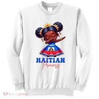 Melanin Haitian Princess Haiti Flag Black Sweatshirt thumb 0