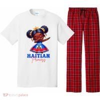 Melanin Haitian Princess Haiti Flag Black Pajama Set thumb 0
