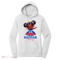 Melanin Haitian Princess Haiti Flag Black Women's Hoodie thumb 0