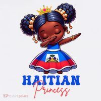 Melanin Haitian Princess Haiti Flag Black Women's Hoodie thumb 2