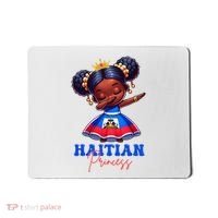 Melanin Haitian Princess Haiti Flag Black Mousepad thumb 0