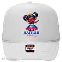 Melanin Haitian Princess Haiti Flag Black Hat thumb 0