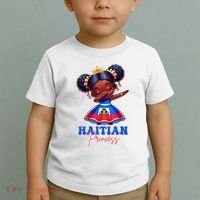 Melanin Haitian Princess Haiti Flag Black Toddler T-Shirt thumb 2