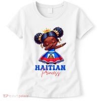 Melanin Haitian Princess Haiti Flag Black Women's T-Shirt thumb 0