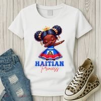 Melanin Haitian Princess Haiti Flag Black Women's T-Shirt thumb 3