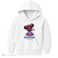 Melanin Haitian Princess Haiti Flag Black Kids Hoodie thumb 0