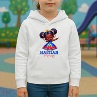 Melanin Haitian Princess Haiti Flag Black Kids Hoodie thumb 3