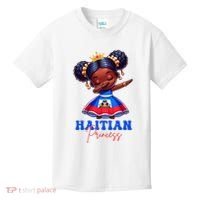 Melanin Haitian Princess Haiti Flag Black Kids T-Shirt thumb 0