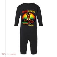 Melanin Honoring Past Inspiring Pride Book Black History Infant Fleece One Piece thumb 0