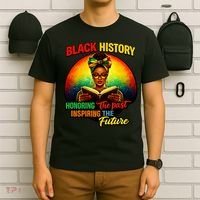 Melanin Honoring Past Inspiring Pride Book Black History T-Shirt thumb 6